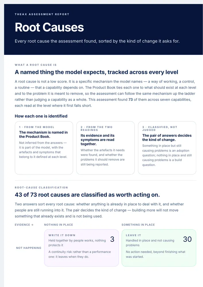 Root causes page