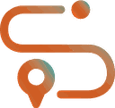Route with a map pin